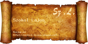 Szokol Lajos névjegykártya